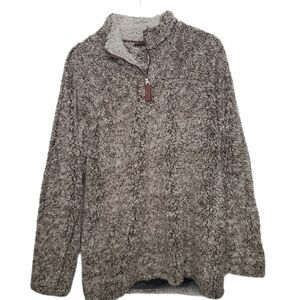 Paaza Gray Quarter Zip Fleece Pullover